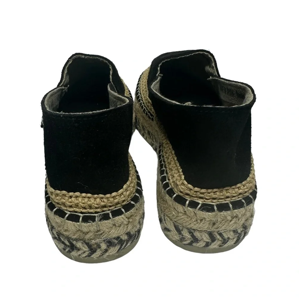 NEW Free People Collection Eden Double Stack Espadrilles black/tan 39